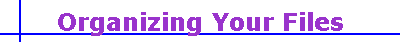 Organizing Your Files