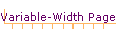Variable-Width Pages